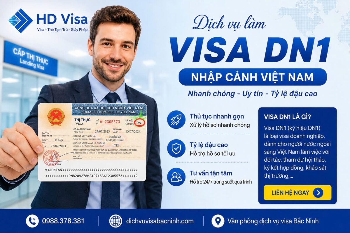 Làm visa DN1 cho người nước ngoài