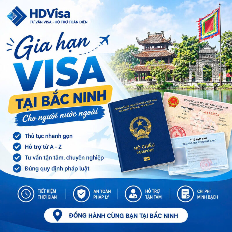 Gia hạn visa tại bắc ninh